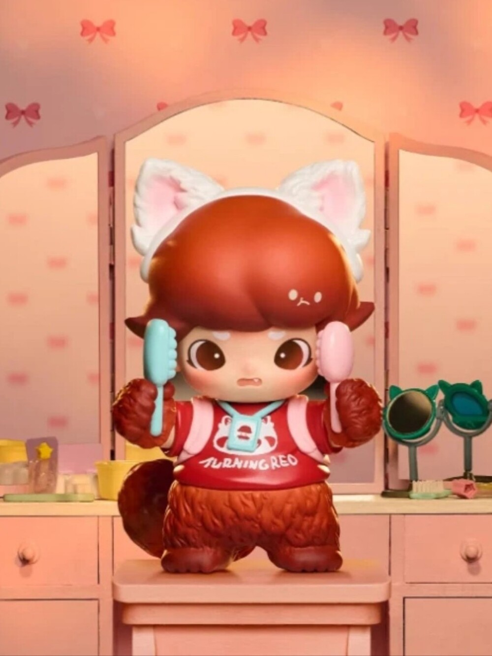 POP MART DIMOO WORLD × PIXAR Series Figure - Opened With Box RED PANDA MEI